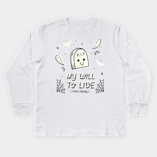 RIP My Will To Live - 1992 Kids Long Sleeve T-Shirt